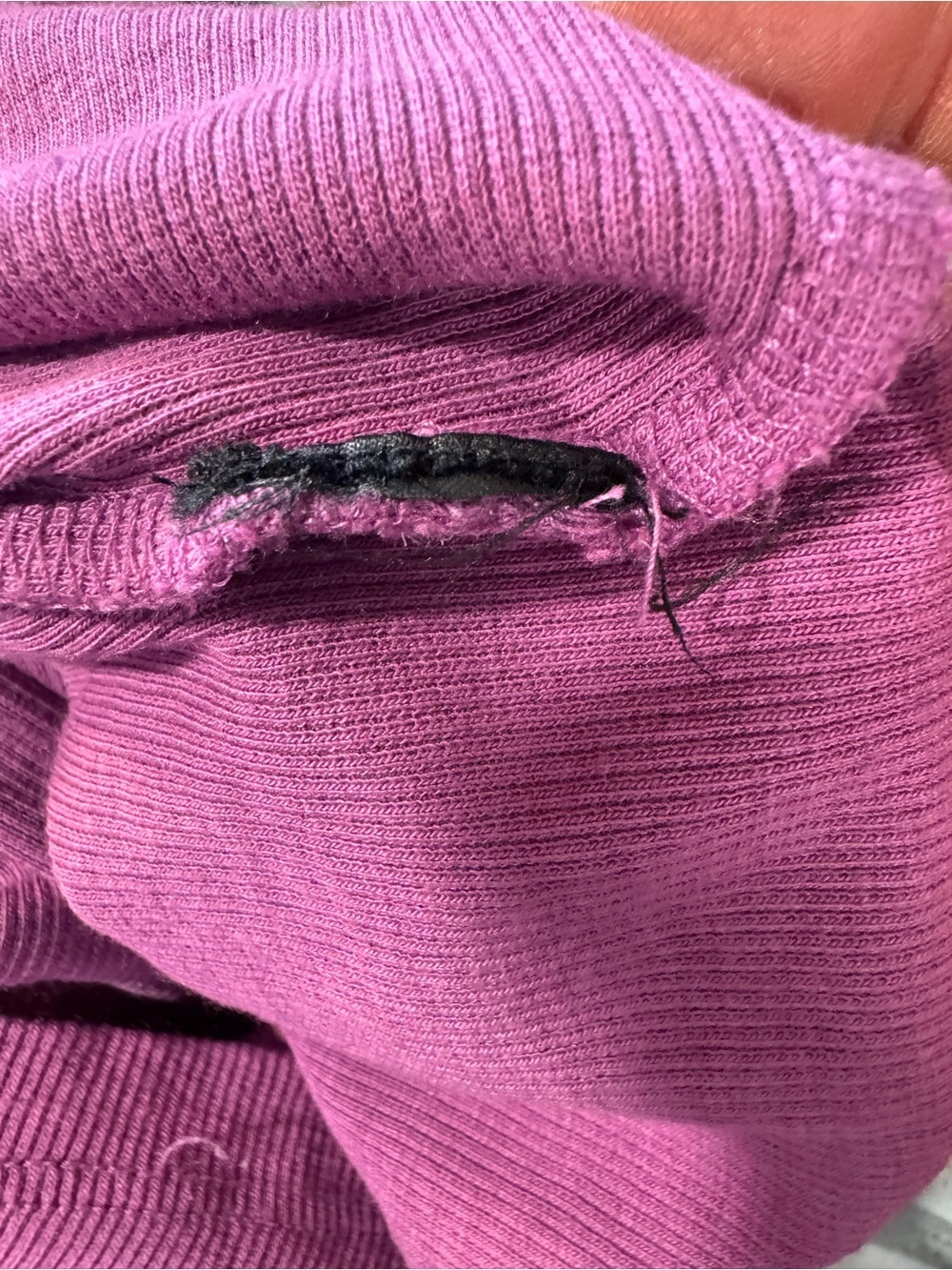 Pilcro Ribbed Button-Front Cami in Raspberry - Sz Large - Picture 10 of 11